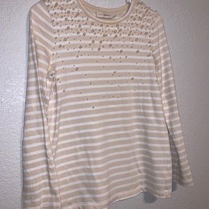 Tory Burch Women's PEARL T SHIRT CARRIE XS